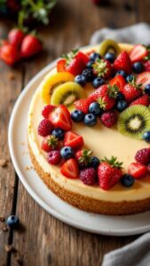 Delicious Fruit-Topped Cheesecake