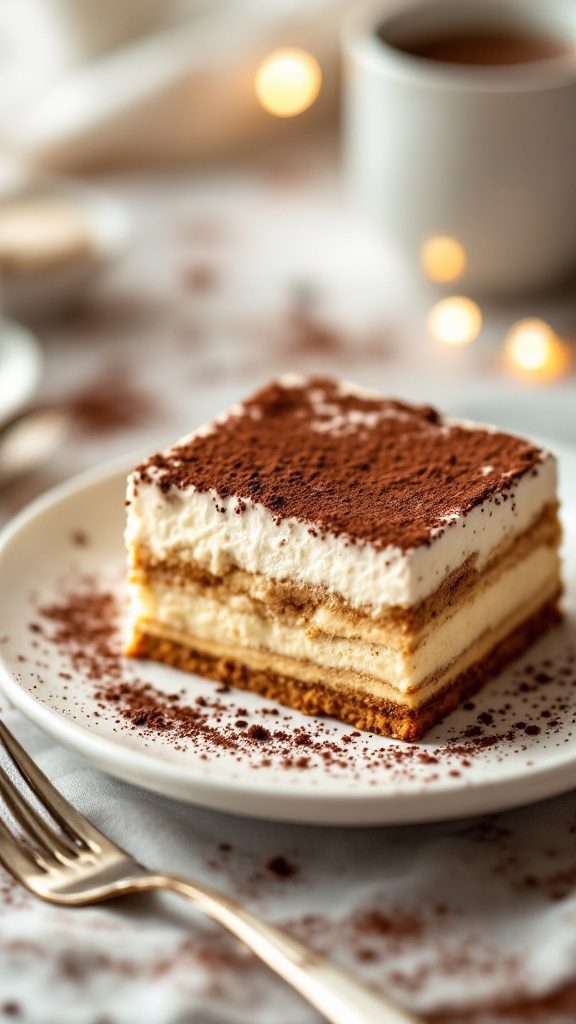 This beloved Italian dessert is a delightful combination of espresso-soaked ladyfingers and a luscious mascarpone mixture.