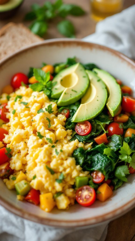 Hearty Vegetarian Breakfast Bowl