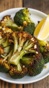 Recipe Roasted Broccoli with Garlic and Lemon