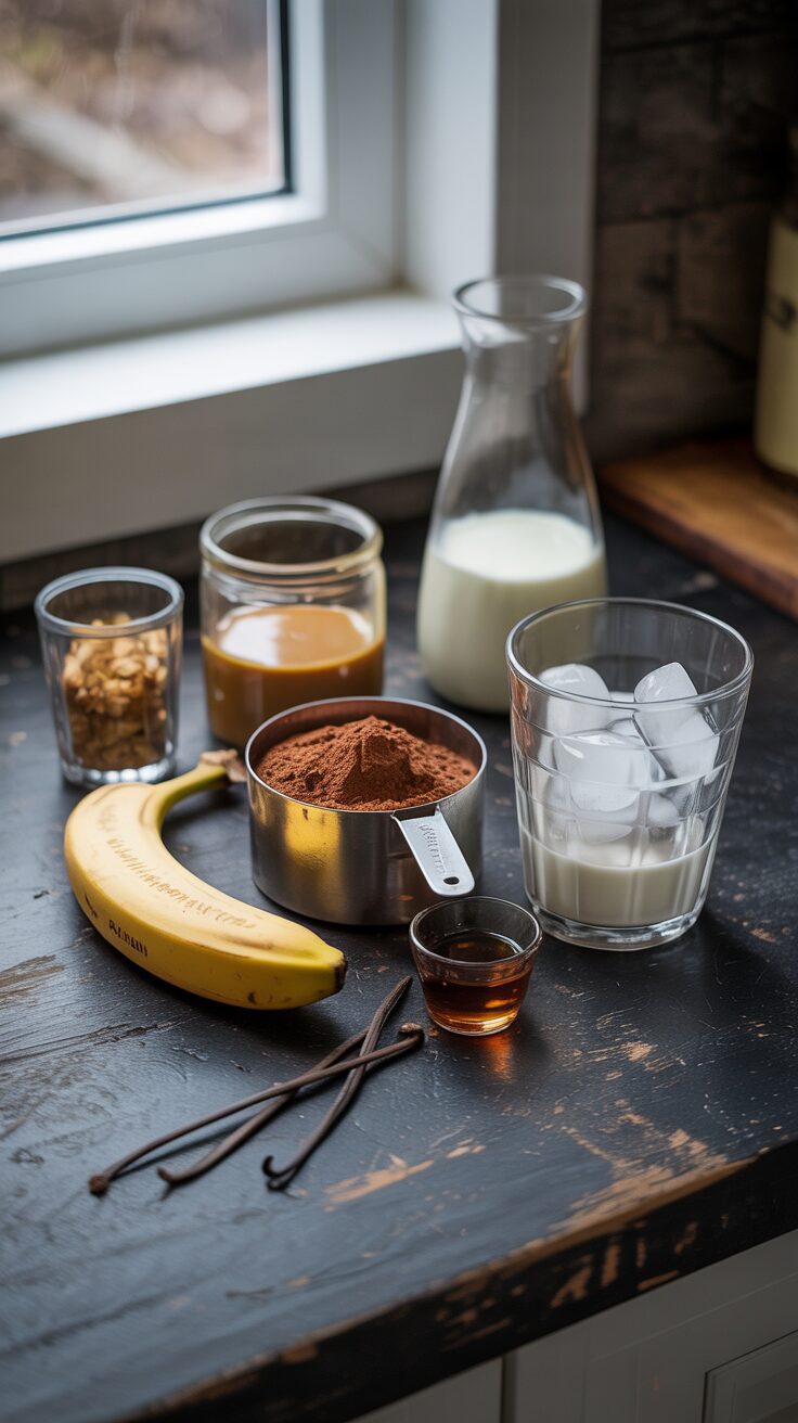 This Chocolate Almond Butter Crunch Smoothie is a delightful blend of rich cocoa and creamy almond butter, making it a perfect treat.