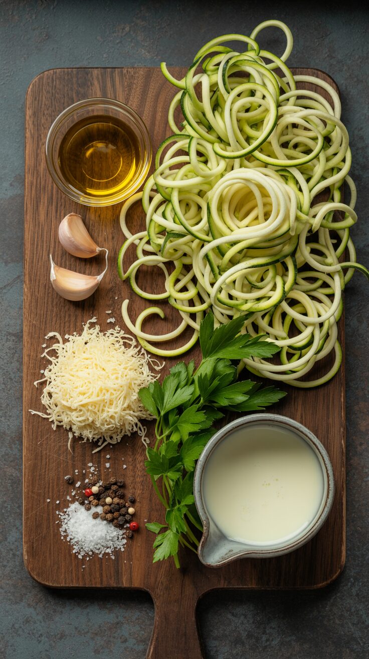Look no further than these creamy garlic Parmesan zoodles! Perfect for those days when you crave pasta but want a lower-carb alternative.