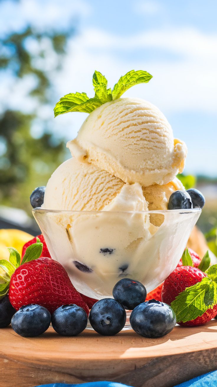 This creamy summer vanilla ice cream with mascarpone is the perfect solution. It's a delightful dessert that balances rich creaminess with just the right amount of sweetness.