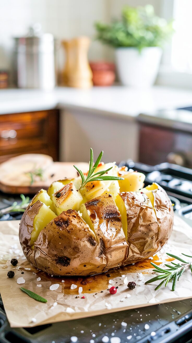This crispy air fryer baked potato will change the way you enjoy this classic dish - it's so easy to achieve the crunch without the oven.