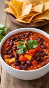 This vegan black bean chili is just the ticket! It's a robust dish that's perfect for cozy nights in or meal prep for the week ahead.