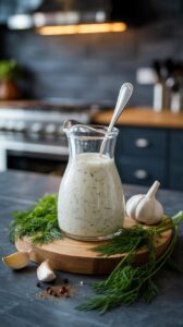 This homemade ranch dressing with buttermilk is what you need. It's a classic recipe that's easy to whip up - and it tastes so good.