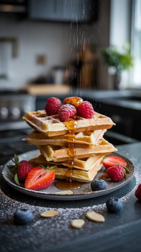 These keto almond flour waffles are your ticket to a guilt-free breakfast treat - they are satisfying your sweet tooth and a nutritious punch
