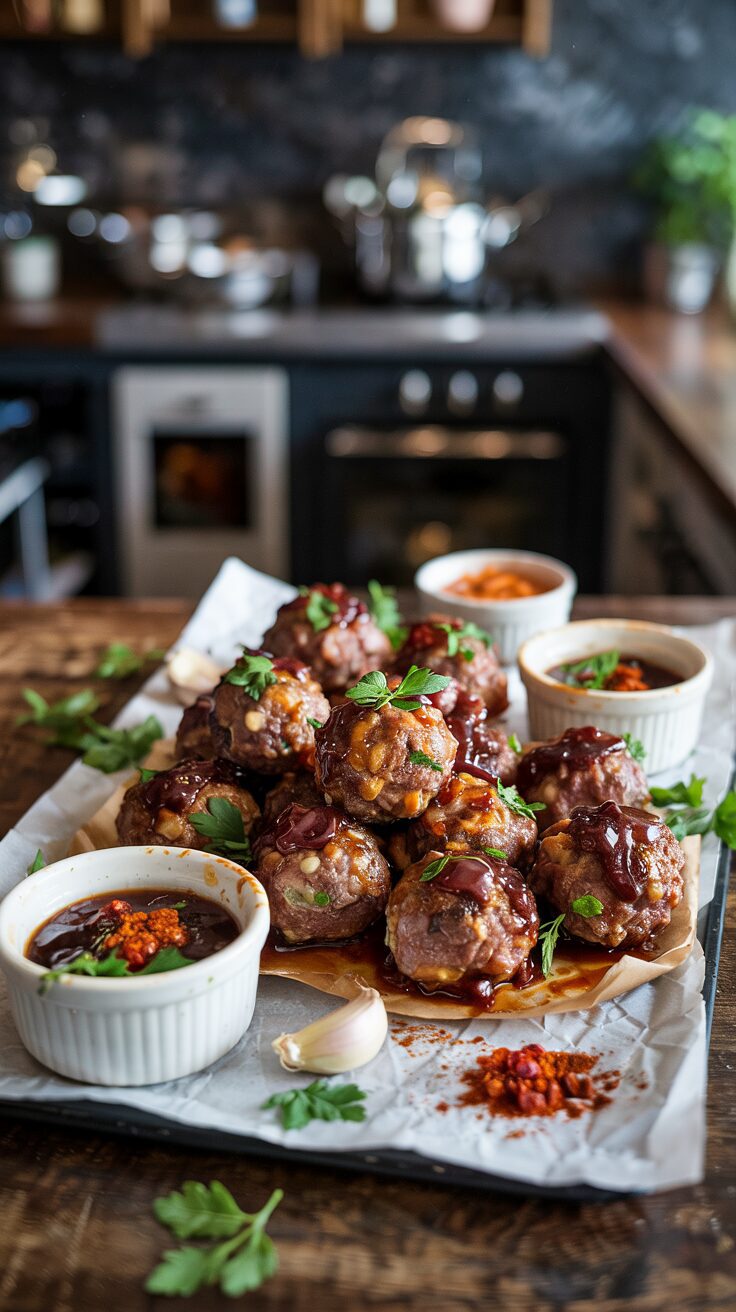 These sweet and spicy grape jelly meatballs are perfect for parties, game days, or just a fun family dinner. They are delicious!!!