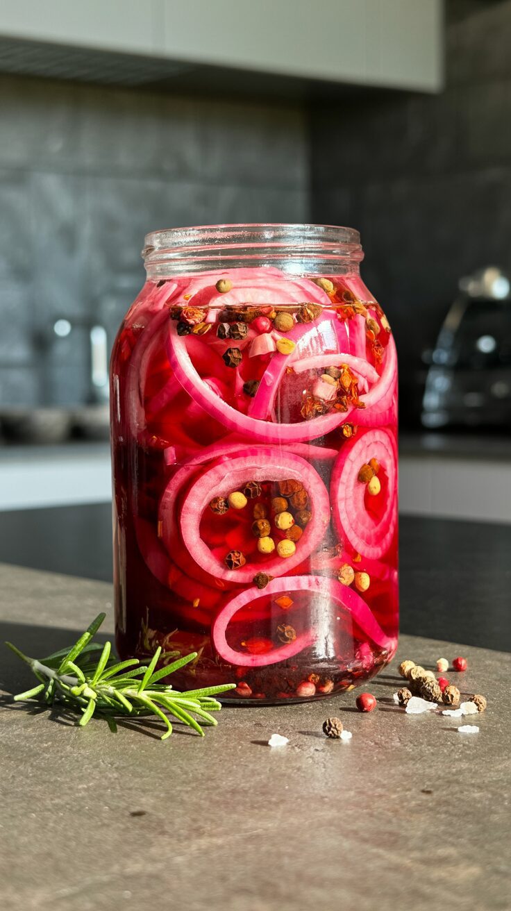 This quick pickled red onions recipe is simpler than you might think, and they add a burst of flavor to sandwiches, salads, or tacos.