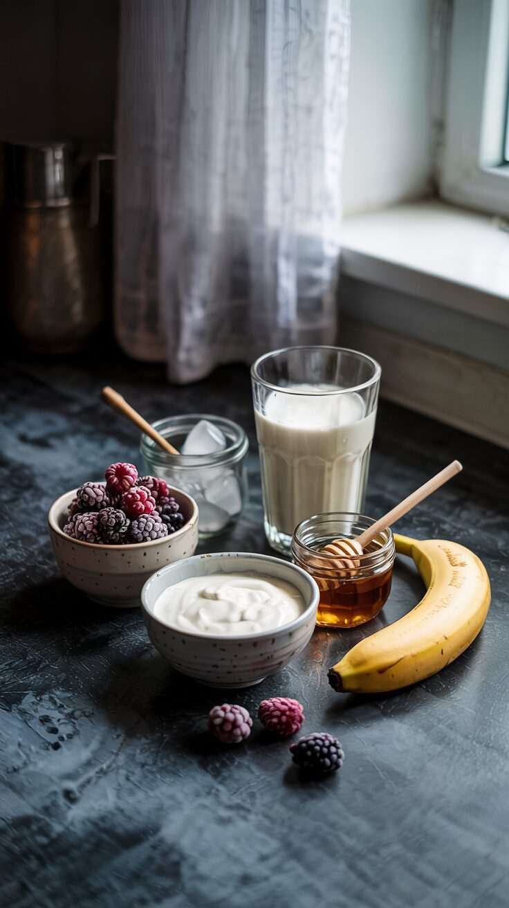 This blackberry smoothie is your new favorite! Packed with vibrant blackberries and antioxidants, this drink is delicious and healthy.