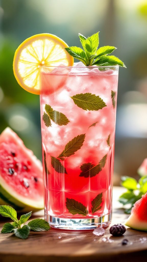 This Watermelon Mint Lemonade is your answer! Bursting with fresh flavors, it's the perfect way to stay hydrated and cool on those hot days.