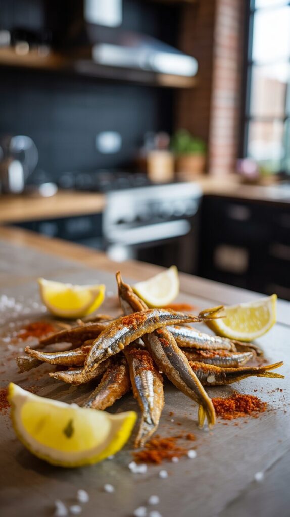 These sardines fried, or "boquerones fritos" recipe, is delicious. These delightful little anchovies are a popular dish in Spanish cuisine.