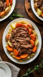 That's the magic of this slow cooker pot roast. It's the perfect remedy for busy days when you want a hearty, comforting meal without spending hours in the kitchen.