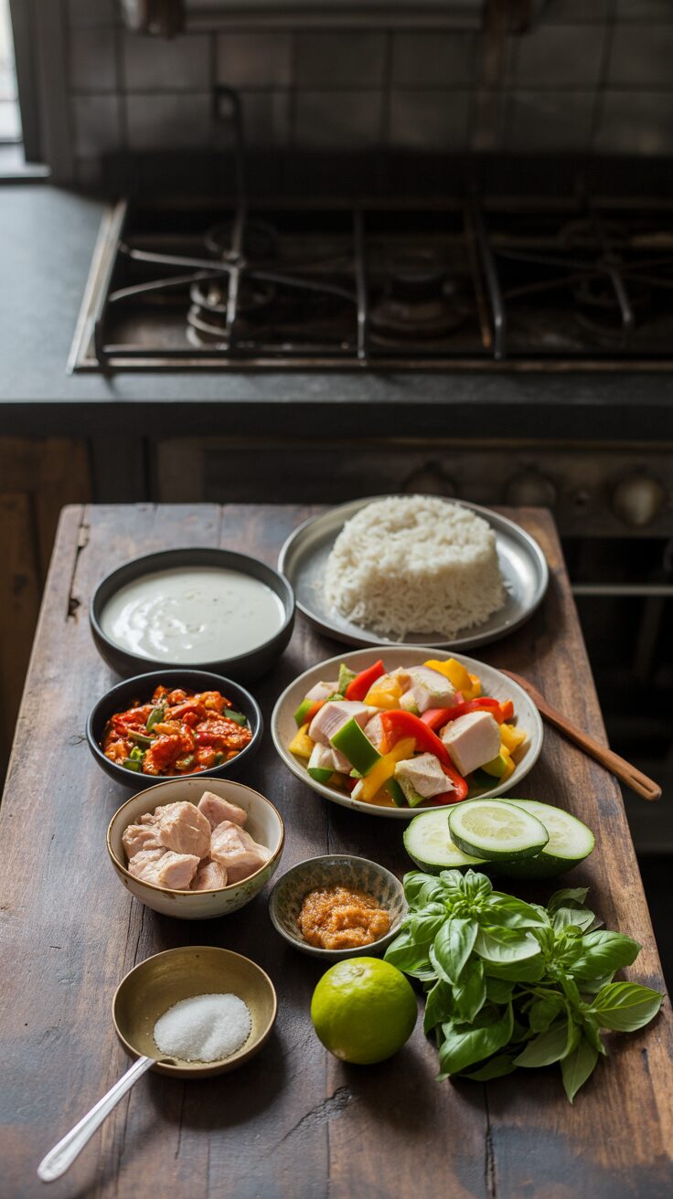 This Thai Red Curry recipe is a perfect blend of flavors, showcasing the hallmark ingredients of original and tasteful Thai cooking.