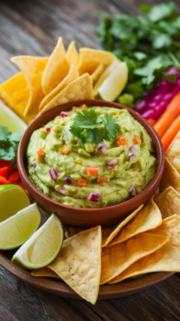 This creamy guacamole is not just any dip; it's a rich and flavorful experience that will have your taste buds dancing.