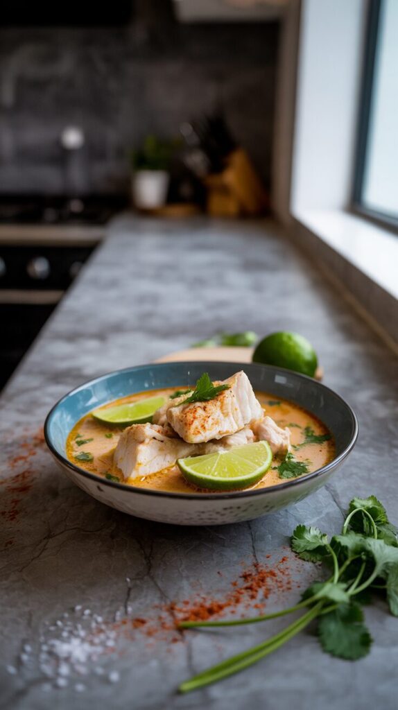 This Coconut Lime Fish Soup is a delightful blend of vibrant flavors, making it the perfect meal for seafood lovers to awaken your taste buds