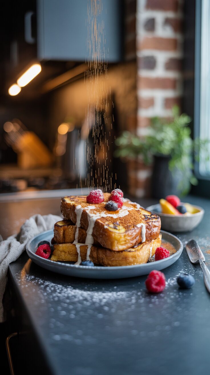 This gourmet French toast with Brioche recipe brings a touch of elegance to your breakfast table, giving you a delightful start to your day.