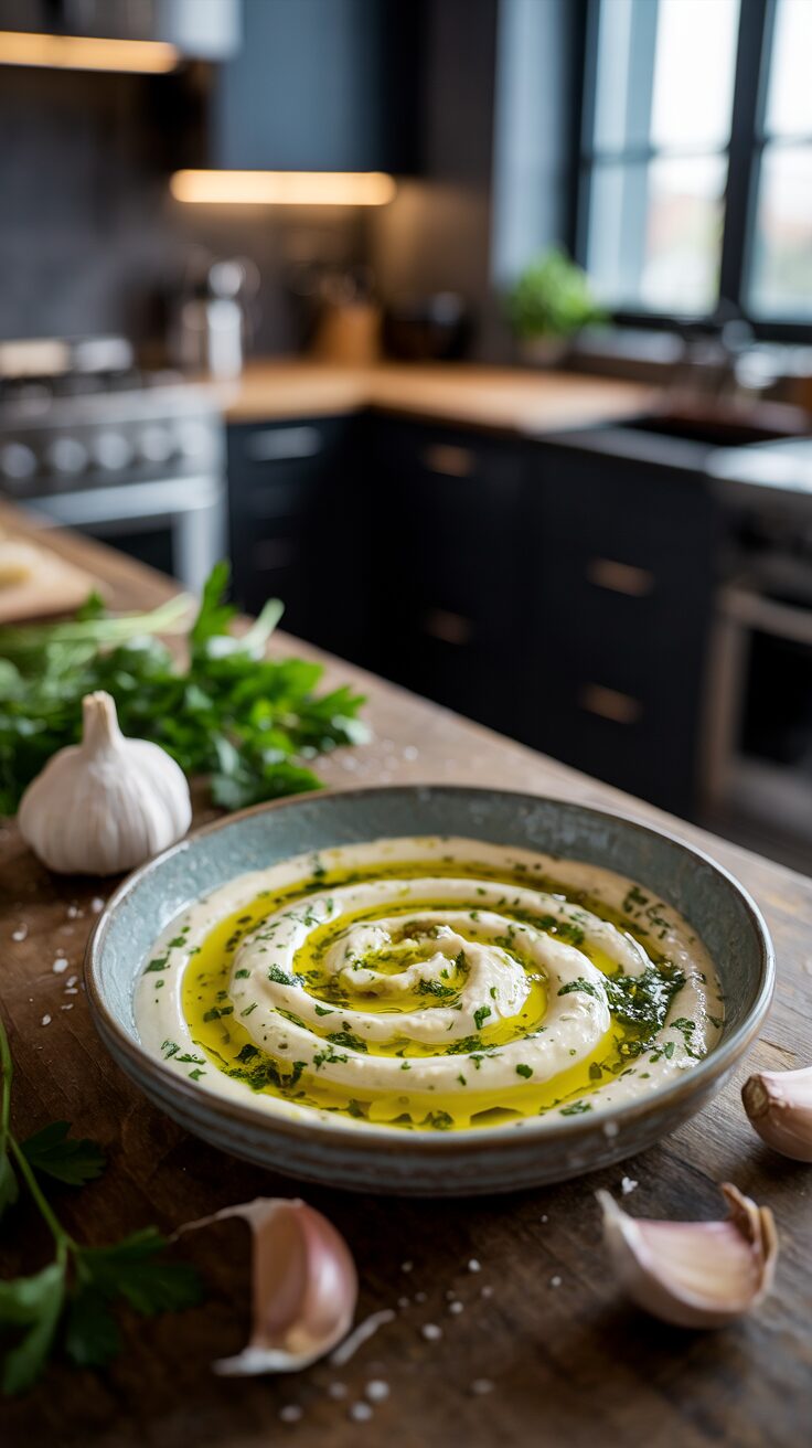 This creamy Parmesan garlic sauce is rich with its flavors and velvety texture, and it transforms simple meals into gourmet experiences.
