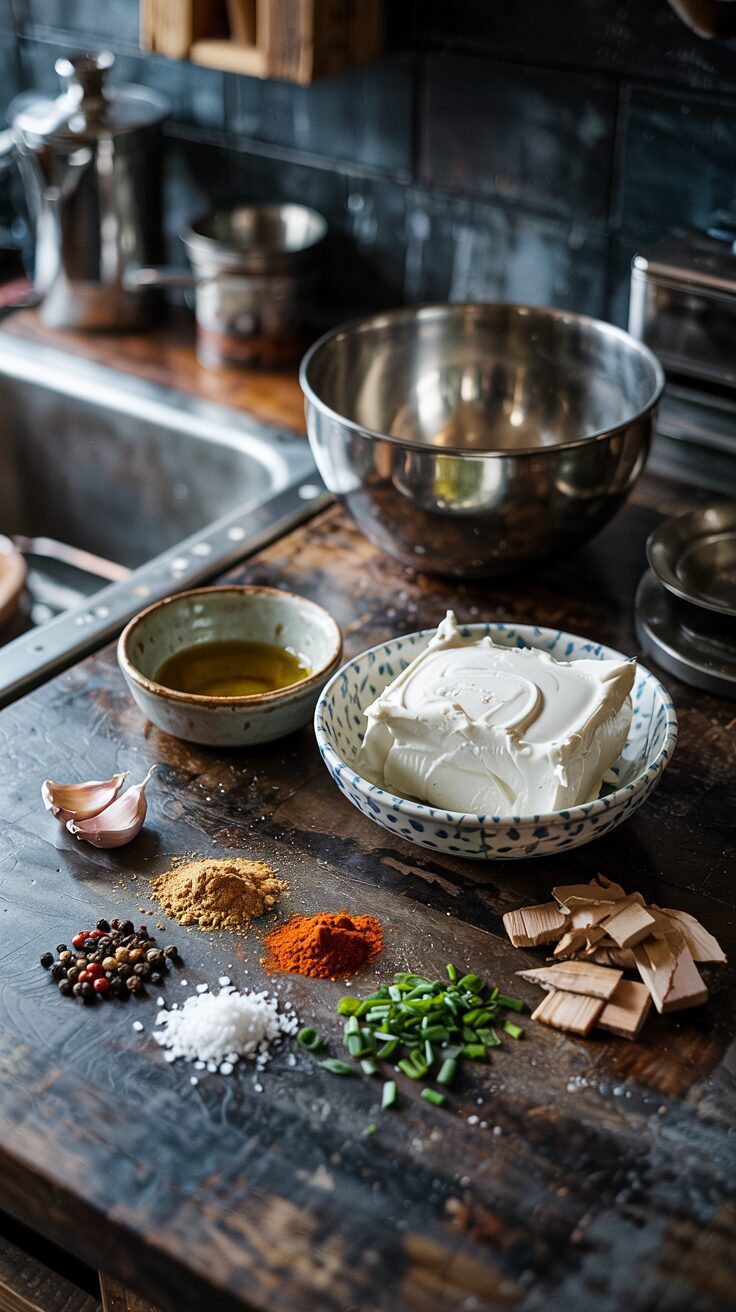 This smoked cream cheese recipe is rich, zesty, and infused with that irresistible smoky flavor that elevates any cracker to gourmet status.
