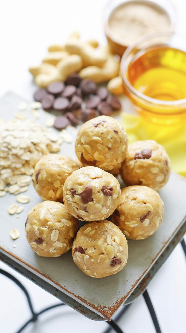 These Easy No Bake Protein Balls are a quick and nutritious snack, perfect for on-the-go energy, a hiking snack or a post-workout treat.