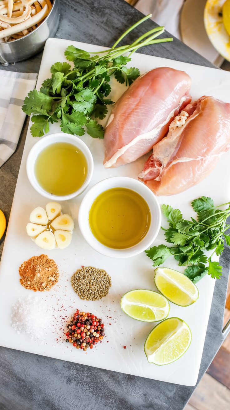 This Cilantro Lime Chicken recipe features these delicious marinated chicken breasts infused with a vibrant fresh cilantro lime marinade.