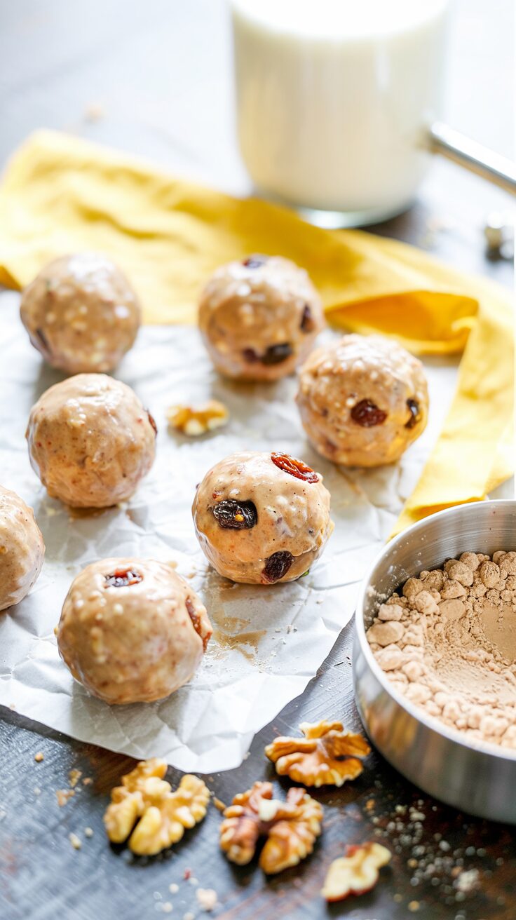 These Easy No Bake Protein Balls are a quick and nutritious snack, perfect for on-the-go energy, a hiking snack or a post-workout treat.