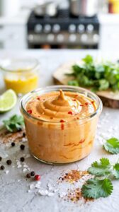 This homemade sriracha mayo combines the rich creamy texture of mayonnaise with the spicy hot kick of delicious homemade sriracha sauce.