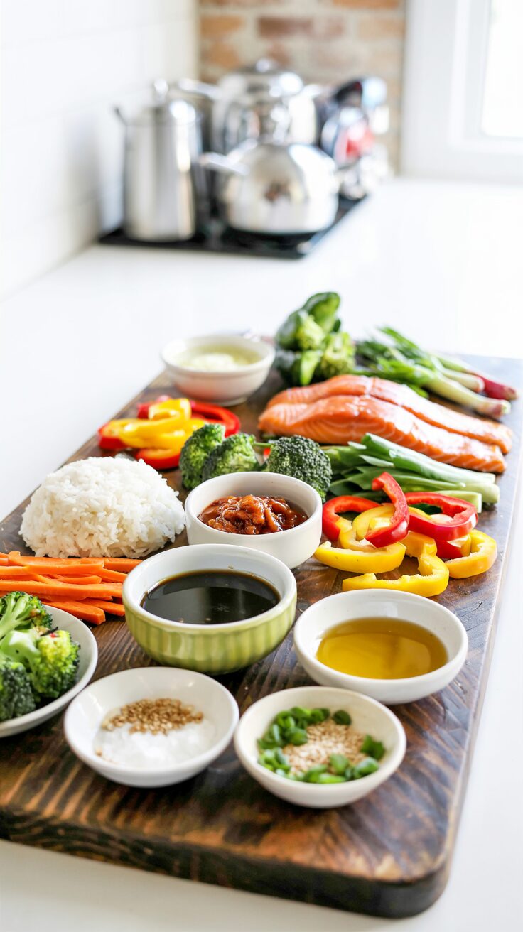 These Honey Sriracha Salmon Bowls are a perfect choice for a healthy dinner, combining the sweetness of honey with the spicy kick of sriracha.