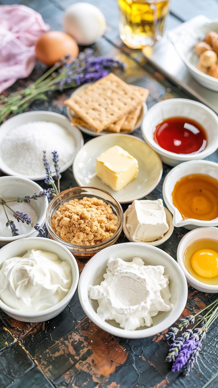 This lavender cheesecake is a delightful dessert that combines the creamy richness of cheesecake with the subtle floral notes of lavender.