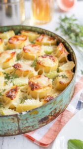 This potato leek casserole is a comforting and delicious dish that combines layers of tender potatoes and leeks, baked to perfection.