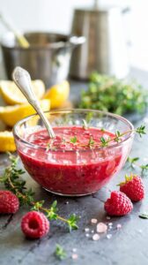 This Raspberry Vinaigrette Dressing is a vibrant mix of sweet and tangy that can elevate any salad, making it a go-to in your kitchen.