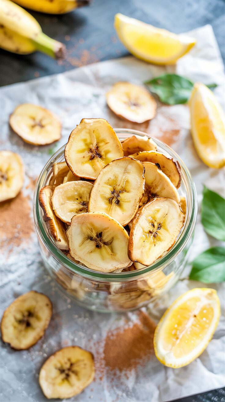 These air fryer Banana chips allow you to create crispy, homemade banana chips with minimal oil, making it a perfect choice for air fryer.