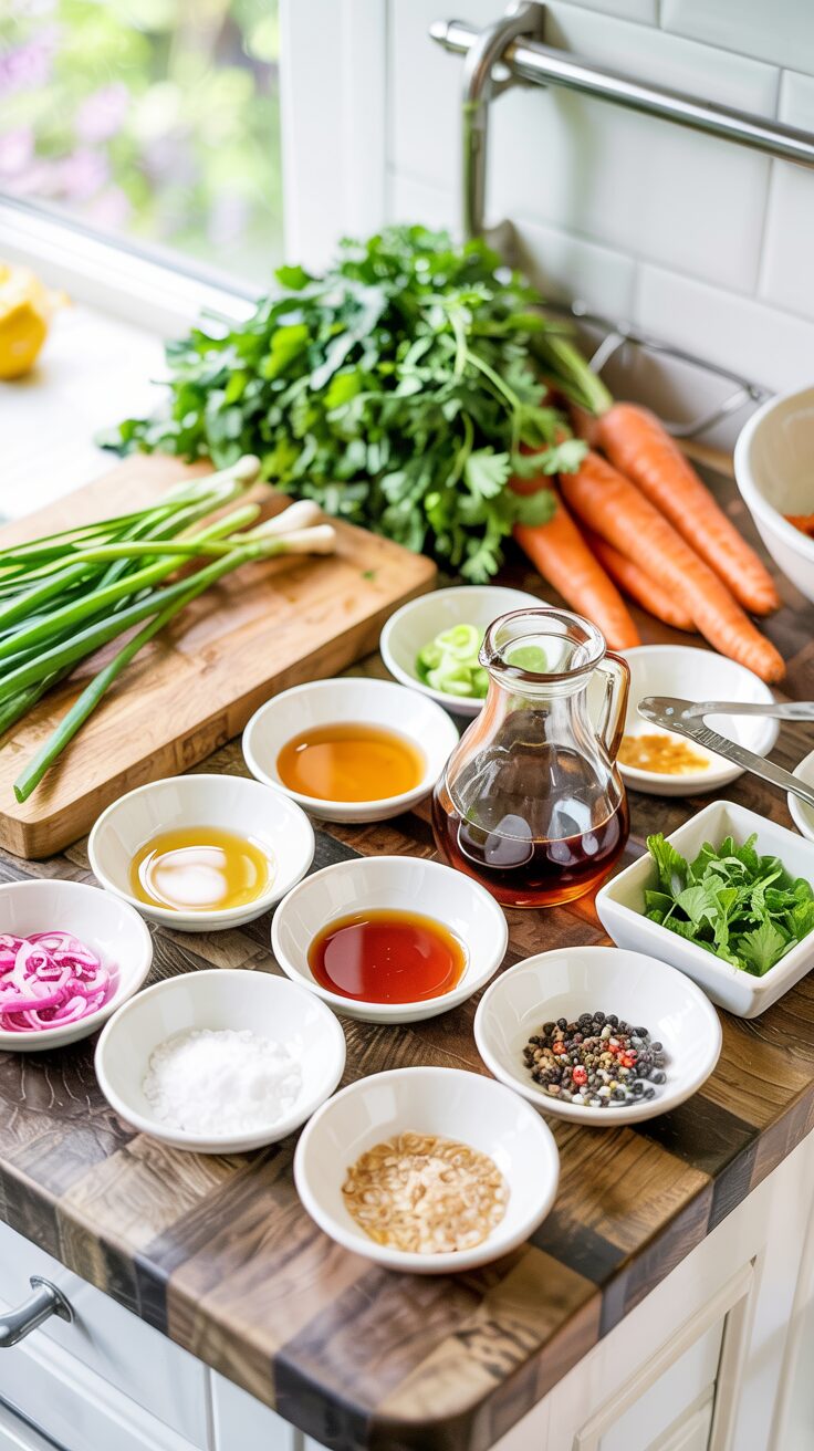 This vibrant carrot ribbon salad is a nutritious and visually appealing dish perfect for a healthy delicious breakfast or light lunch.