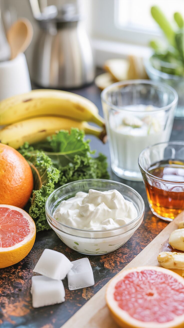 This grapefruit green smoothie is a healthy, vibrant and nutritious drink that combines the tangy flavor of grapefruit with fresh greens