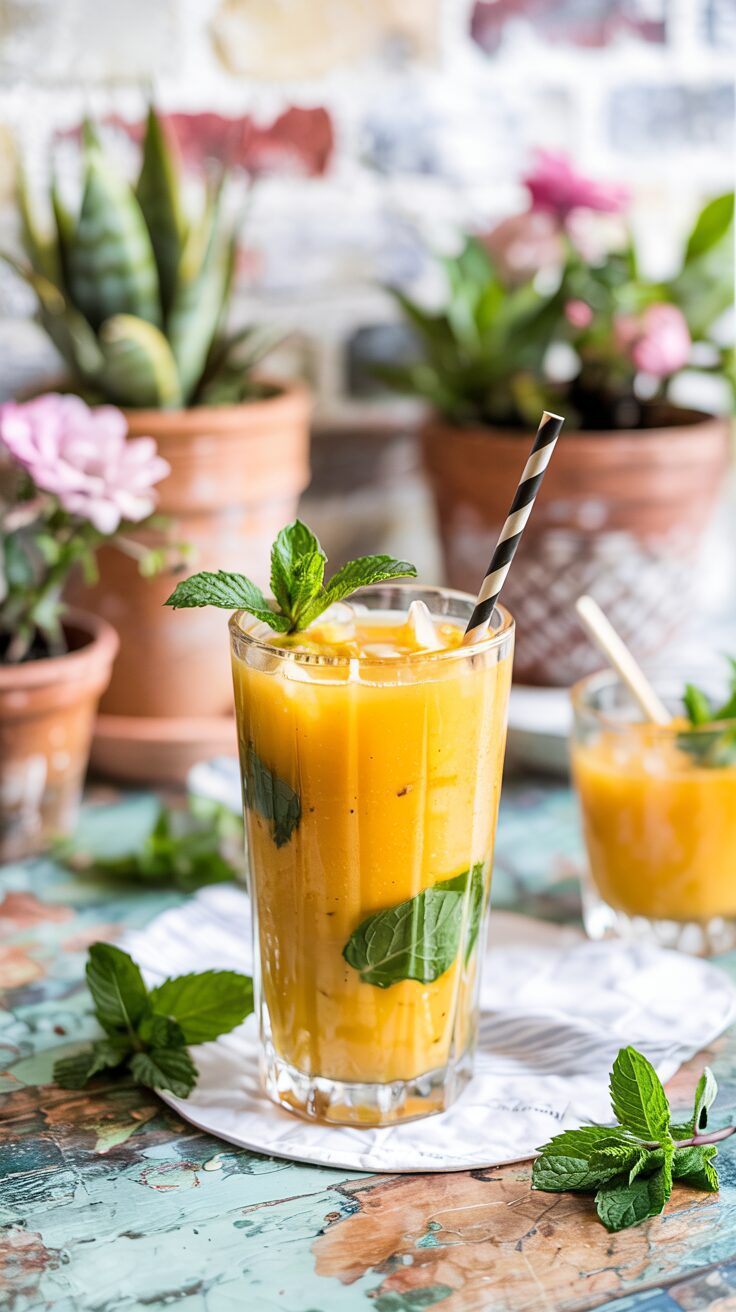 This refreshing Mango Mai Tai is a tropical twist on the classic Mai Tai cocktail - this drink is perfect for relaxing evenings at home.