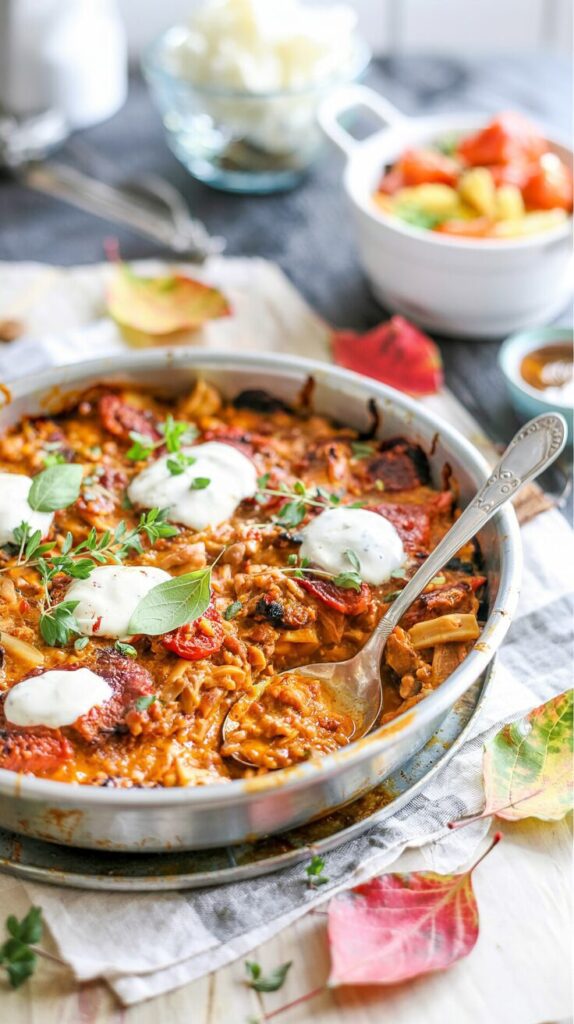 This Mexican Tortilla Casserole is a delicious and satisfying dish that combines layers of tortillas, seasoned meat, beans, and cheese.