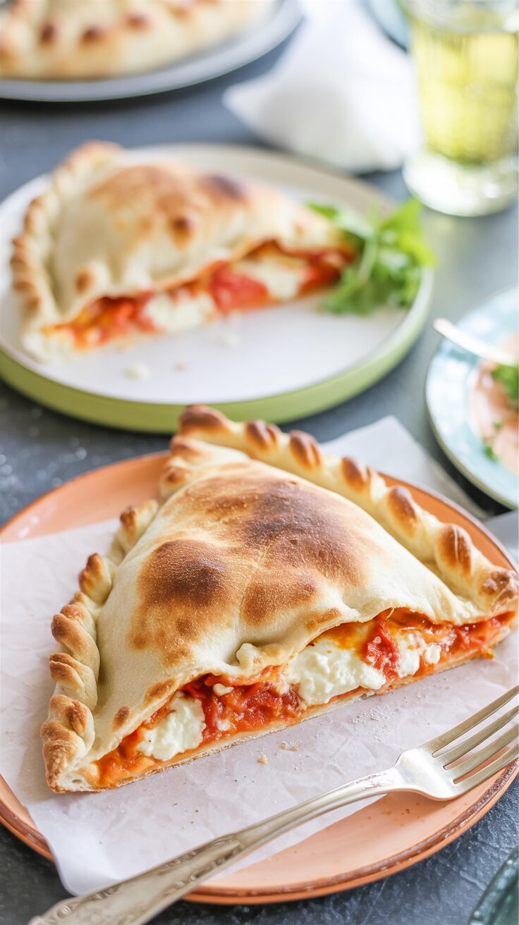 Pizza Fritta is a delicious Italian street food that features deep-fried pizza dough, often filled with various delicious toppings.