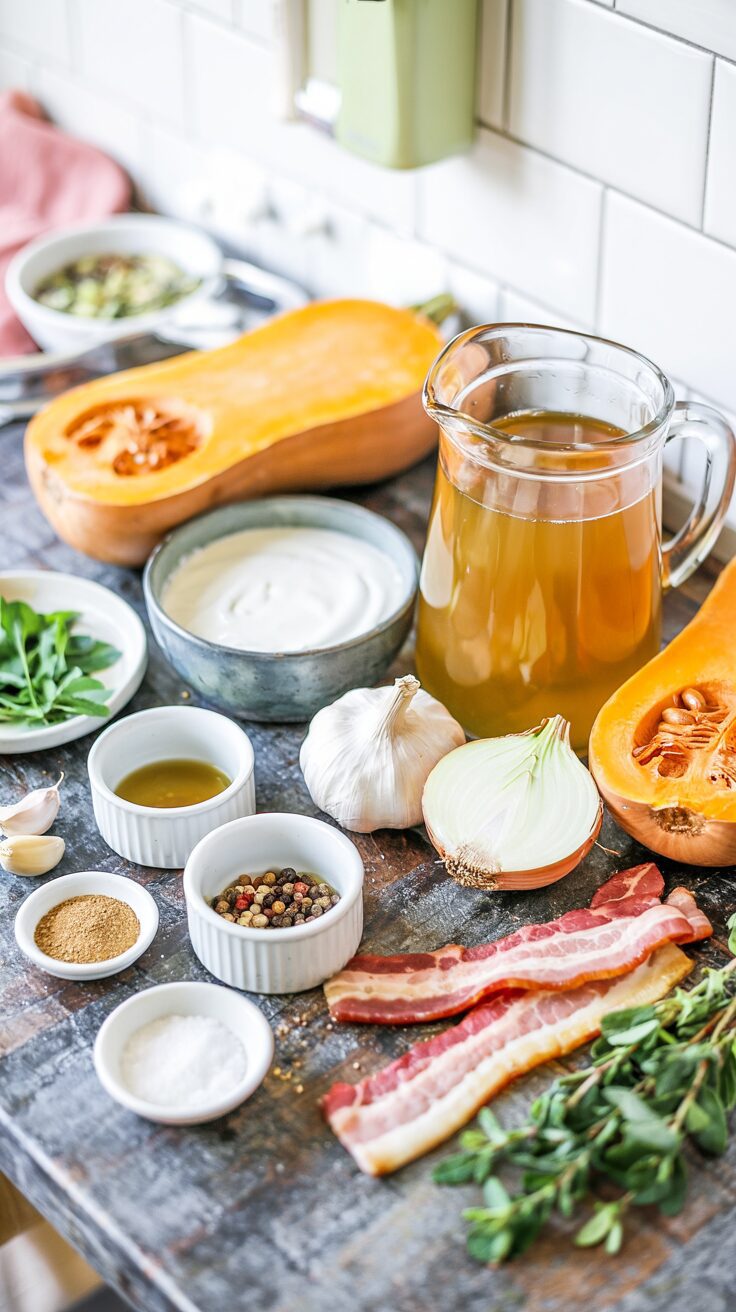 This creamy roasted butternut squash soup is a perfect addition to your Fall Soup Recipes collection - delicious, healthy and easy to make.