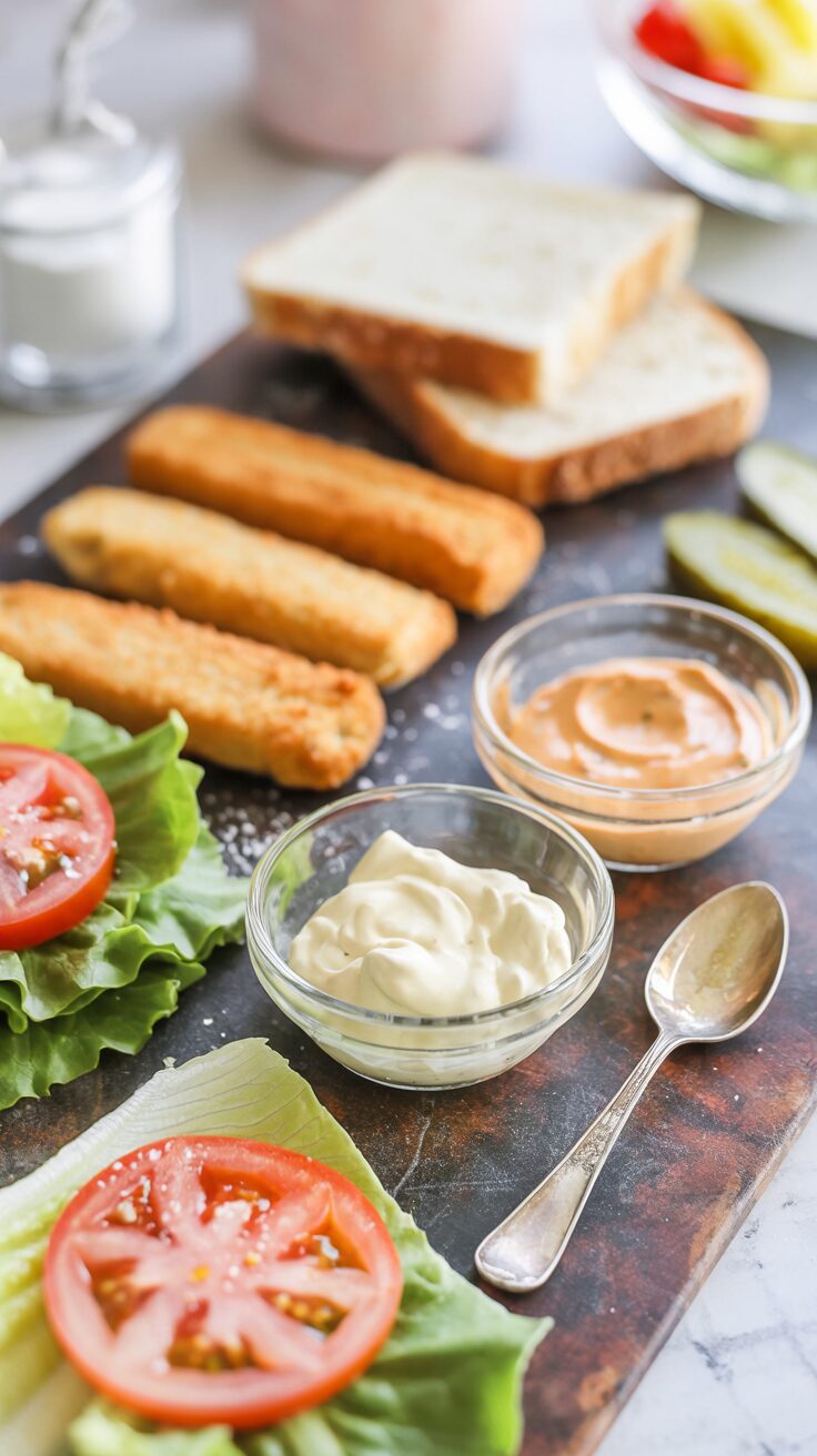 This fish fingers sandwich is a delightful and easy meal, perfect for a delicious lunch or a quick workday dinner for the whole family.