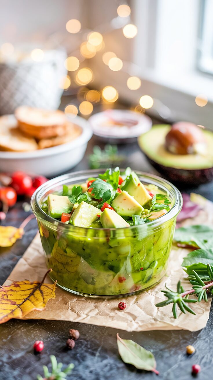 This creamy salsa verde with avocado is a delightful twist on the traditional Mexican green sauce - and healthy and delicious on top!