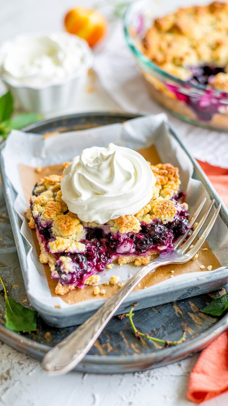 This easy blueberry cobbler is a delightful dessert that showcases the natural sweetness of blueberries, that make this cake such a winner.