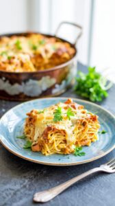Million Dollar Spaghetti bake is a satisfying dish that combines layers of spaghetti, meat, and cheese for a truly indulgent meal.
