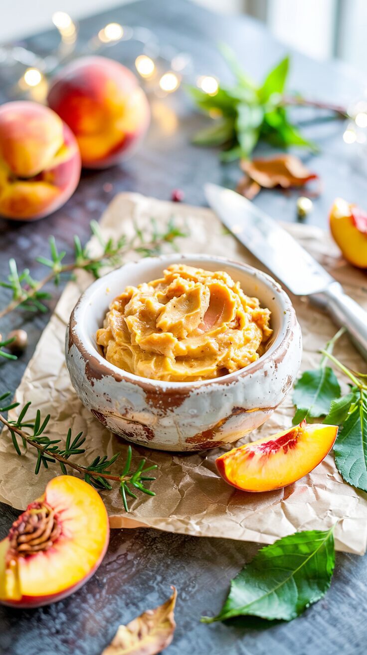This old-fashioned peach butter recipe is a delightful and delicious, easy way to preserve the sweet flavor of fresh peaches.