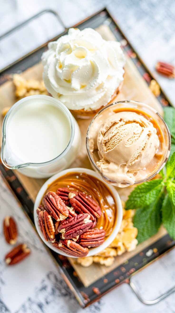 This Pecan Pie Milkshake combines the rich flavors of pecan pie with the creamy texture of a milkshake - it's easy to make and delicious.
