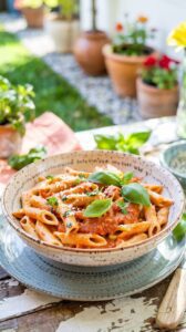 This creamy penne vodka sauce is a delightful dish that combines the richness of homemade vodka sauce with the satisfying texture of pasta.