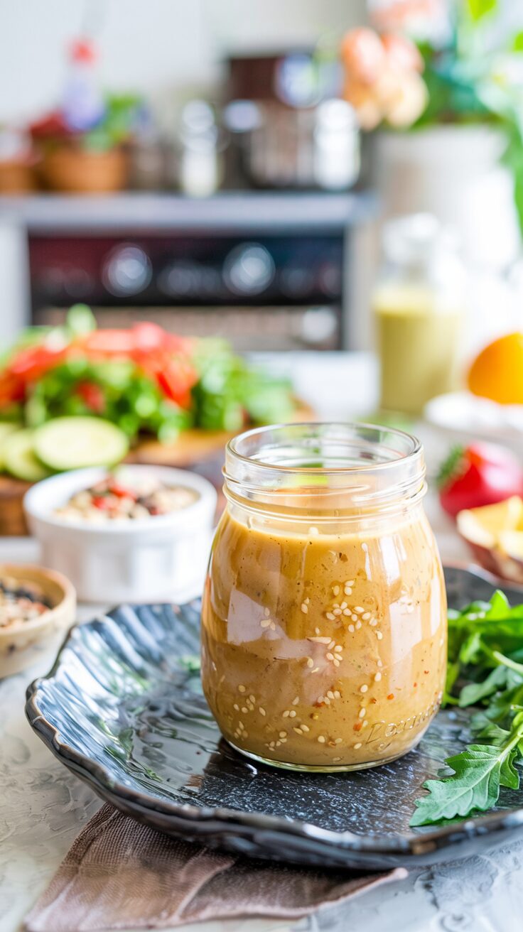This Sesame Ginger Dressing is a versatile addition to salads, grilled vegetables, and marinades - it is healthy, flavorful and quickly made.