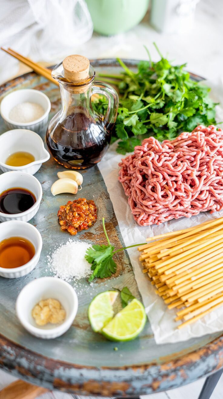 This spaghetti Asian style recipe combines the flavors of ground beef and a variety of sauces to create a delicious and satisfying dish.