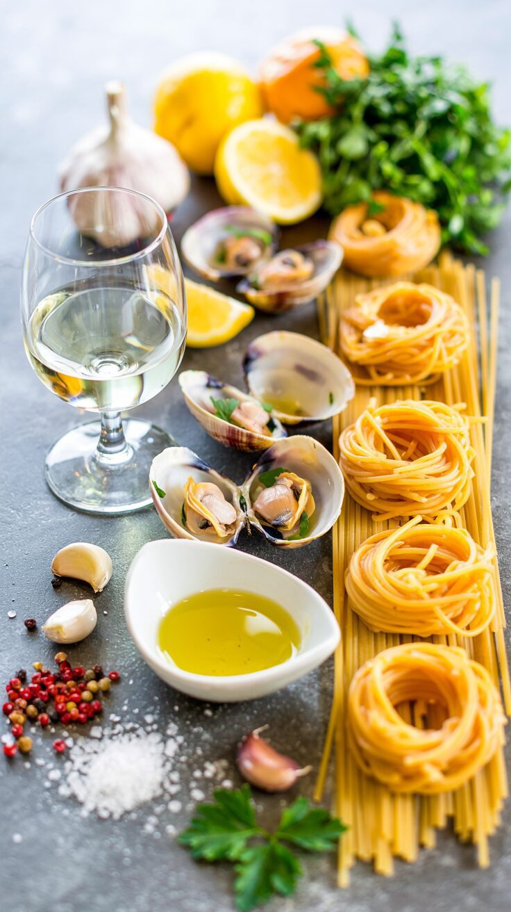 Spaghetti alle Vongole Bianchi - Transport yourself to the shores of Italy with every delightful bite of Spaghetti alle Vongole Bianchi.