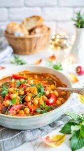 This Vegan Bell Pepper Stew is a vibrant and nutritious dish that showcases the flavors of bell peppers, chickpeas, and spices.