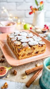 This dried figs cake is a dessert that showcases the natural sweetness of dried figs - serve it as a standalone treat or with whipped cream.